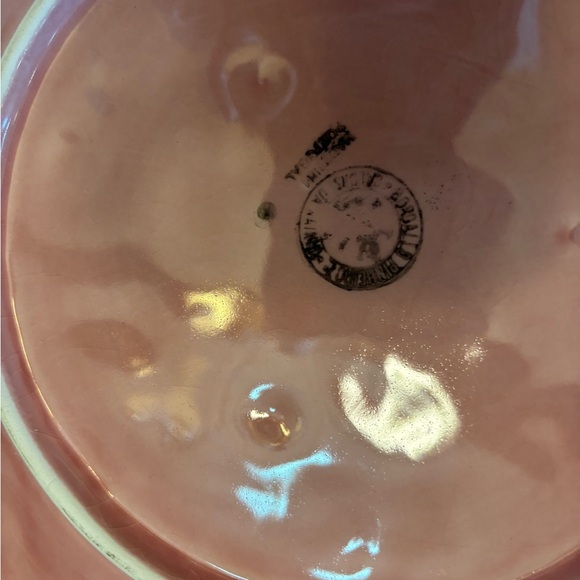 Elegant Bordallo Pinheiro Majolica Ceramic Glossy Floral Plate made in Portugal - Picture 6 of 6